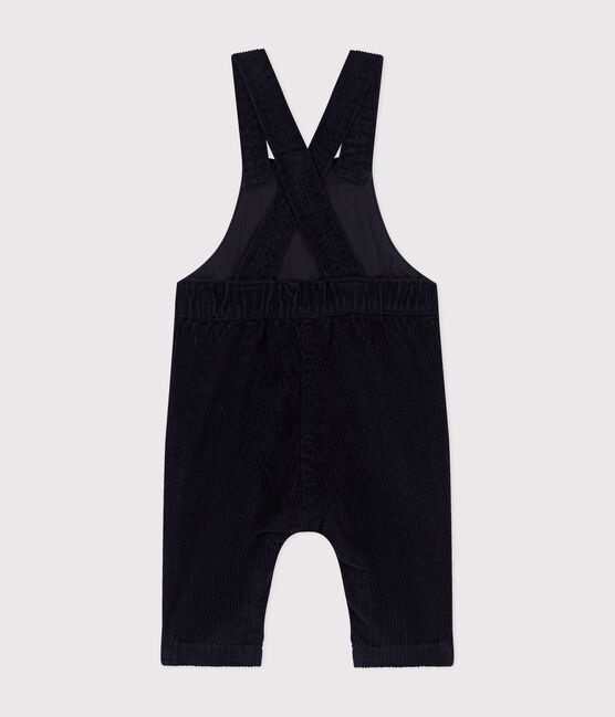 Fluwelen tuinbroek voor baby's blauw SMOKING