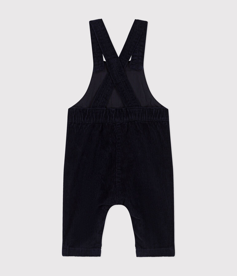 Fluwelen tuinbroek voor baby's blauw