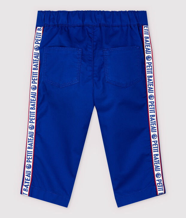 Pantalon en serge craquante b&eacute;b&eacute; gar&ccedil;on bleu