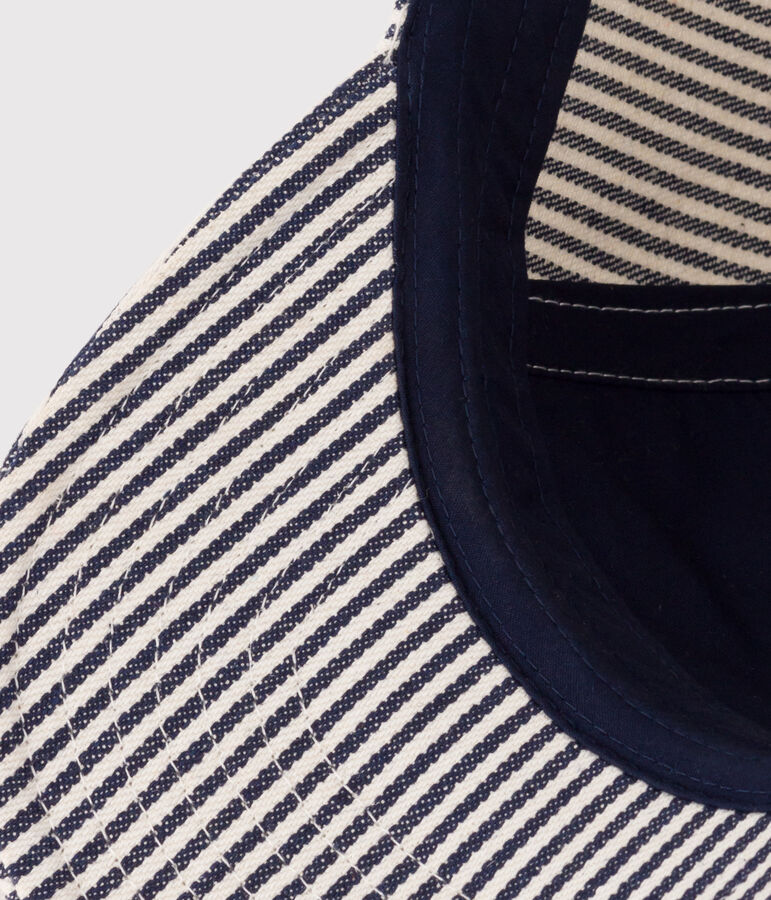 Uniseks Petit Bateau Family-pet voor kinderen blauw/wit