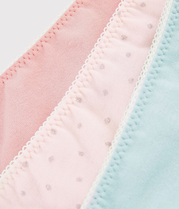 Set van 3 meisjesonderbroeken met pailletten multicouleur