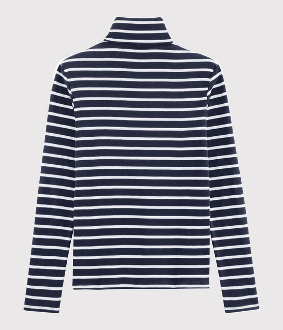 Iconische ondertrui Dames blauw SMOKING/wit MARSHMALLOW