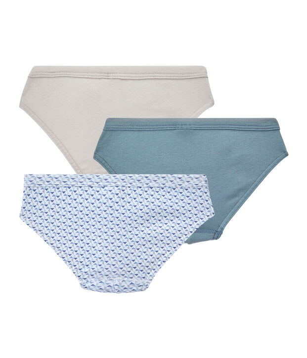 Set van 3 jongensslipjes wit