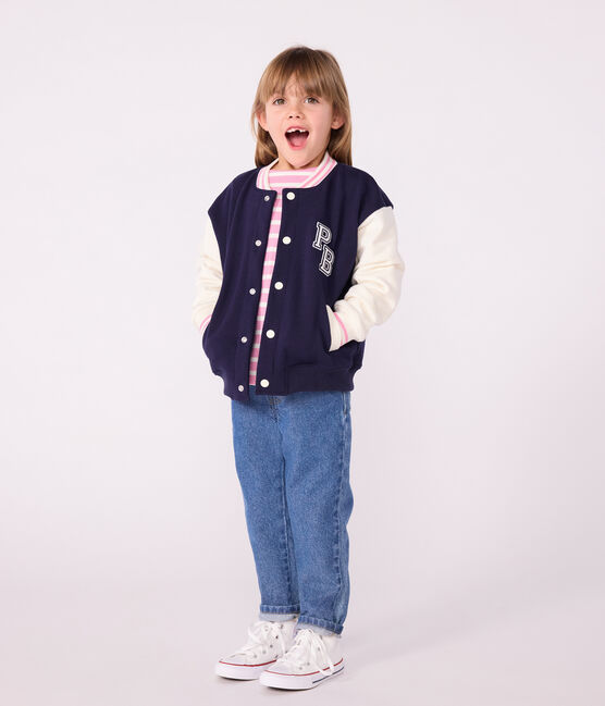 Effen katoenen baseballjasje voor kinderen SOIR