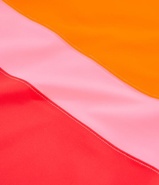 Milieuvriendelijk damesbadpak rood PEPS/wit MULTICO