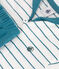 Tweedelig katoenen babysetje met gestreept T-shirt en effen short groen MARSHMALLOW/ DRAGONFLY