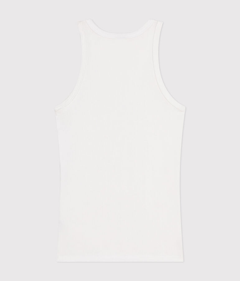 L'Iconique, katoenen singlet voor dames wit