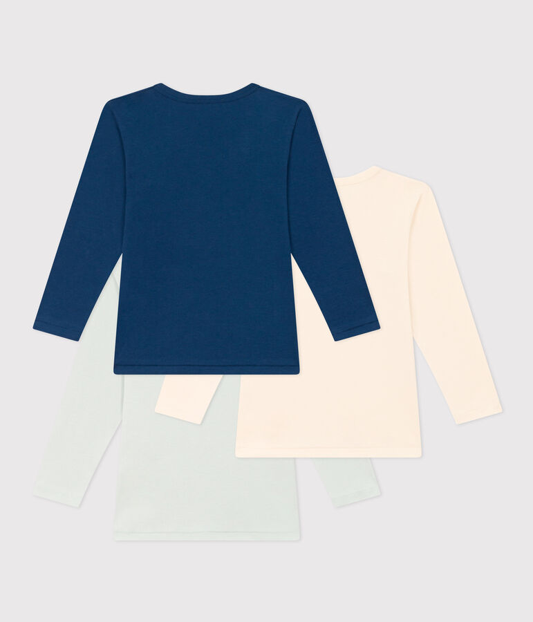 Set van 3 T-shirts voor jongens met lange mouwen in katoen variante 1
