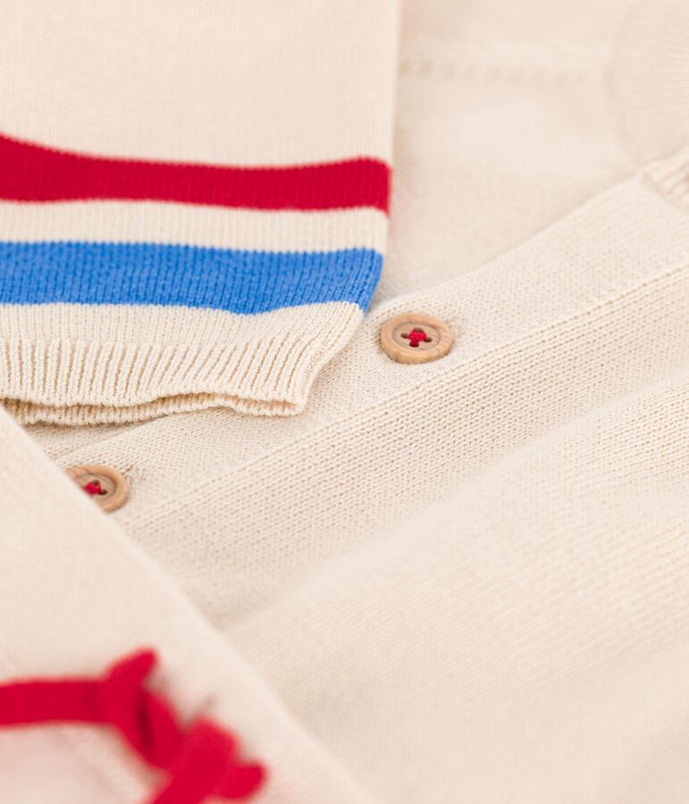 Ensemble van tricot voor baby's ecru/multicouleur