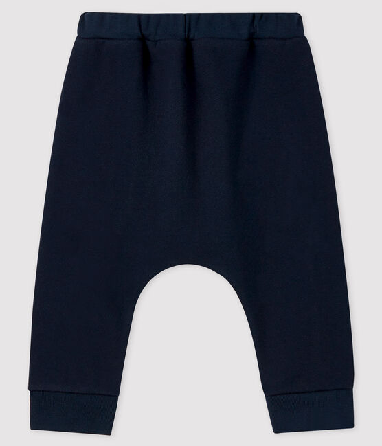 Broek van molton babyjongen blauw SMOKING
