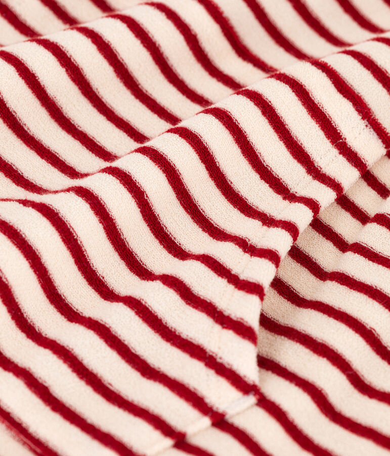 Gestreept sweatshirt met kap voor meisjes / jongens wit AVALANCHE/ STOP