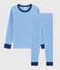 Pyjama milleraies bleu petit garçon en côte