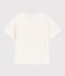 T-shirt en coton/lin uni Femme blanc MARSHMALLOW