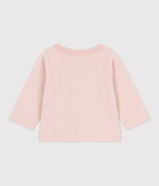 Babycardigan van katoenen velours roze SALINE