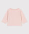 Babycardigan van katoenen velours roze SALINE