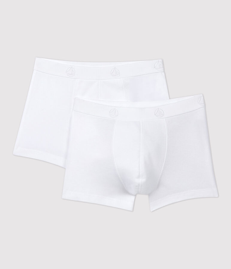 Lot de 2 boxers blancs petit gar&ccedil;on multicouleur