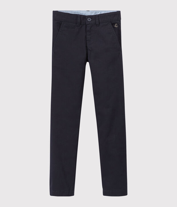 Pantalon enfant gar&ccedil;on bleu marine