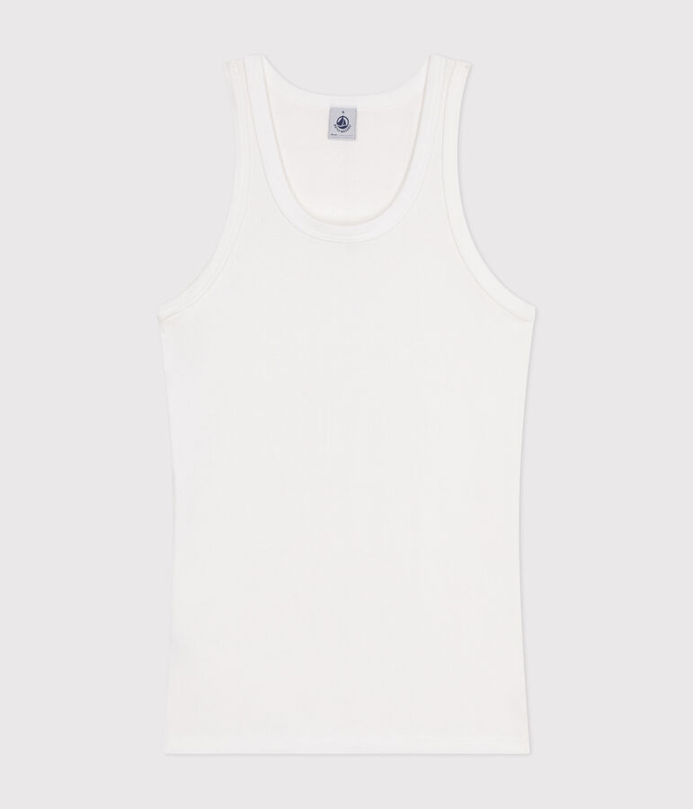 L'Iconique, katoenen singlet voor dames wit