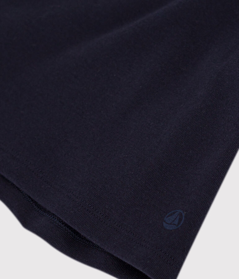 L'Iconique, T-shirt met korte mouw van effen ribstof voor dames blauw