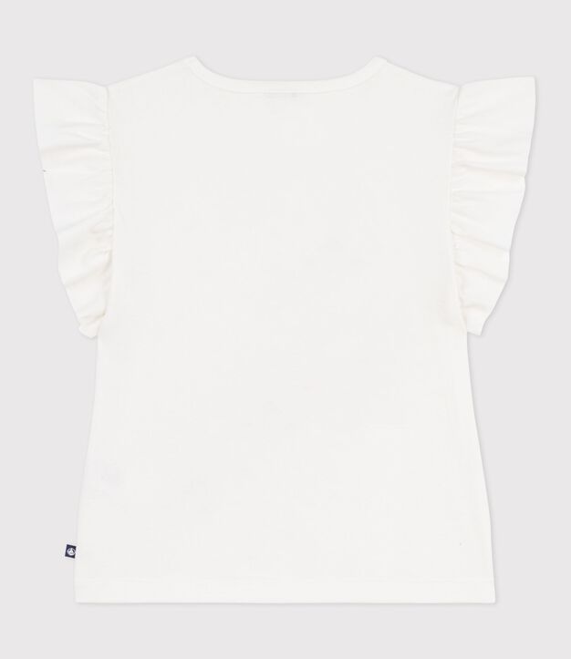Katoenen T-shirt met korte mouwen voor kinderen wit
