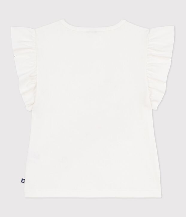 Tee-shirt enfant manches courtes en coton blanc