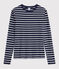 Iconisch Dames T-shirt met ronde hals blauw SMOKING/wit MARSHMALLOW