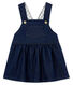 Robe salopette bébé fille en maille effet denim
