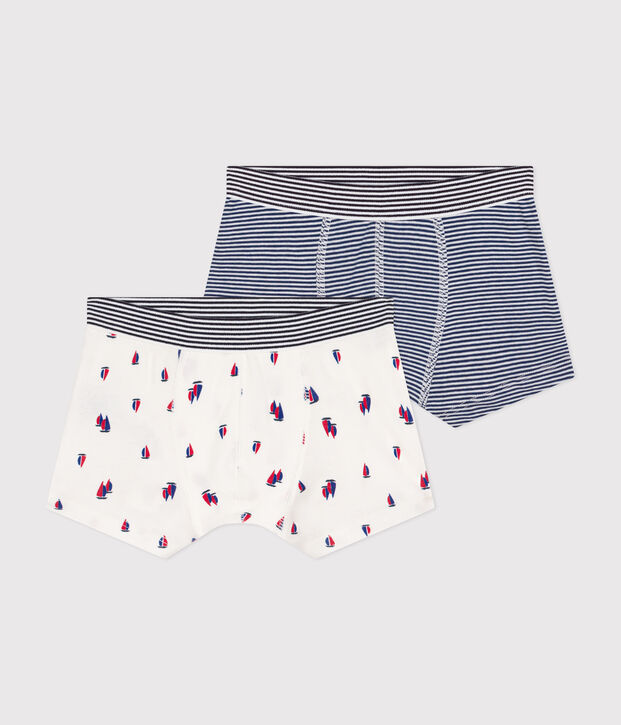 Lot de 2 boxers en coton enfant multicouleur