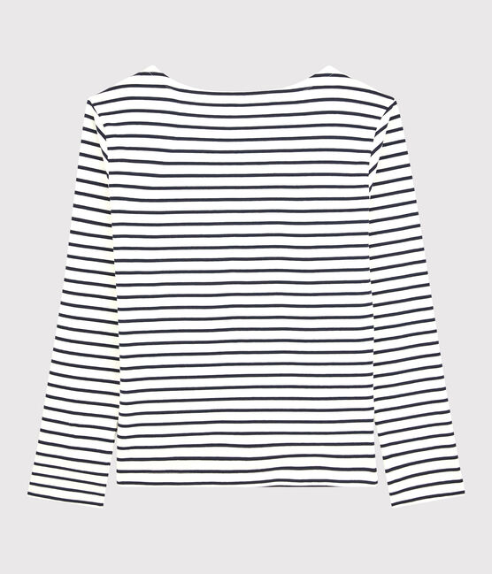 Marinière légère Femme blanc MARSHMALLOW/bleu SMOKING