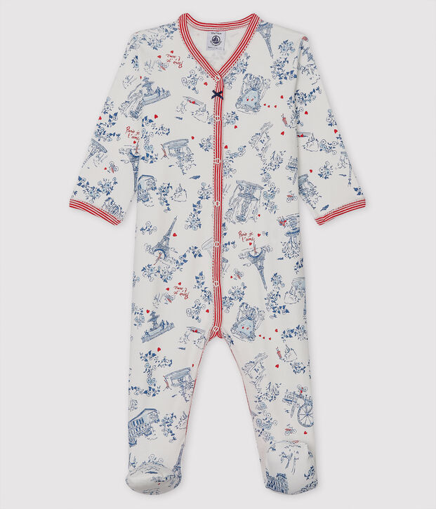 Slaap lekker baby met zijopening. wit/multicouleur