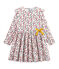 Robe imprimée enfant fille blanc MARSHMALLOW/blanc MULTICO
