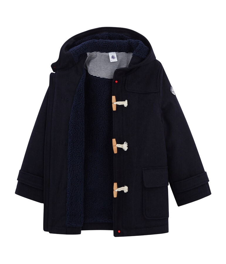 Duffle coat enfant gar&ccedil;on bleu