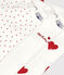 Lot de 3 bodies manches longues coeur bébé en coton variante 1