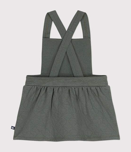Robe sans manche en tubique matelassé bébé vert THUYA