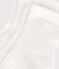 2 PAIRES DE CHAUSSETTES BEBE EN COTON UNIES BLANCHES variante 1