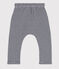 Pantalon en coton bio bébé bleu SMOKING/blanc MARSHMALLOW