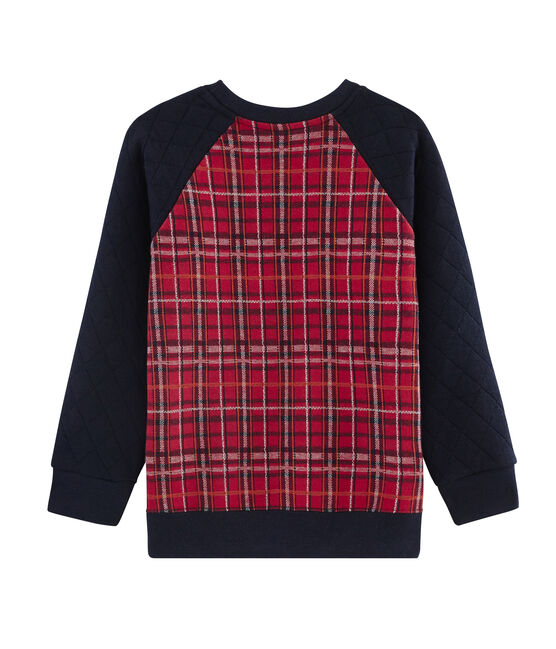 Sweatshirt enfant garçon rouge TERKUIT/bleu SMOKING/ BELUGA