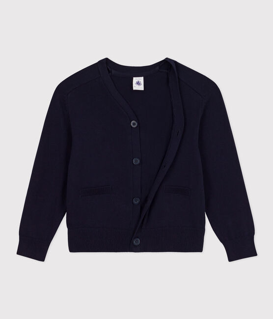 Katoenen jongensvest blauw SMOKING