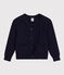 Katoenen jongensvest blauw SMOKING