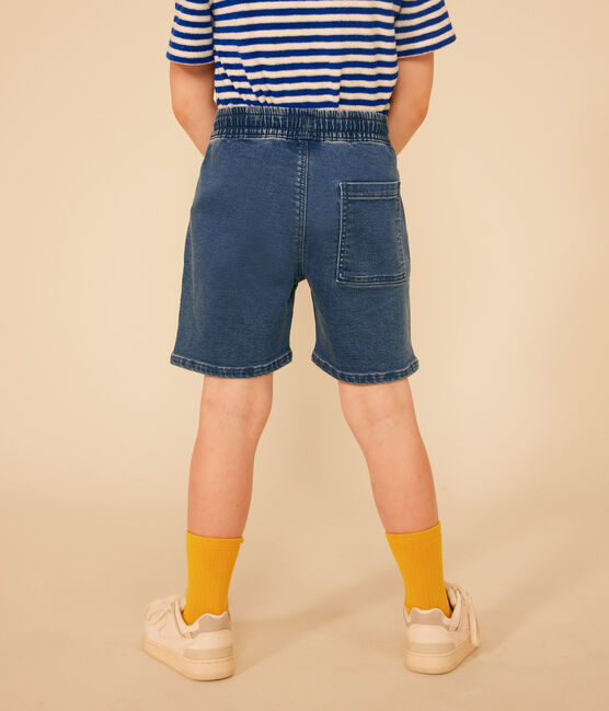 Jongensshort van denim blauw BLEU DELAVE