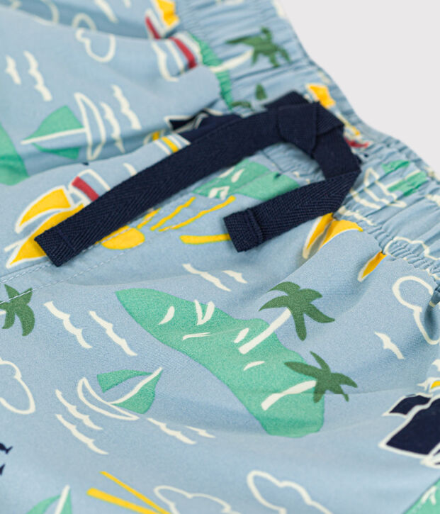 Zwemshort voor baby's van gerecycleerd materiaal blauw/multicouleur