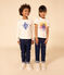 T-shirt met lange mouwen uit katoen voor meisjes/jongens wit AVALANCHE/ MULTICO