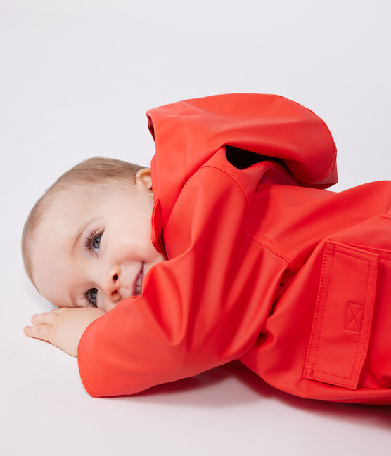 Iconische babyregenjas van waterafstotende stof SPICY