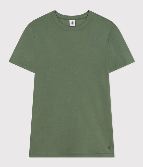 Tee-shirt L'ICONIQUE col rond en coton Femme vert CROCO