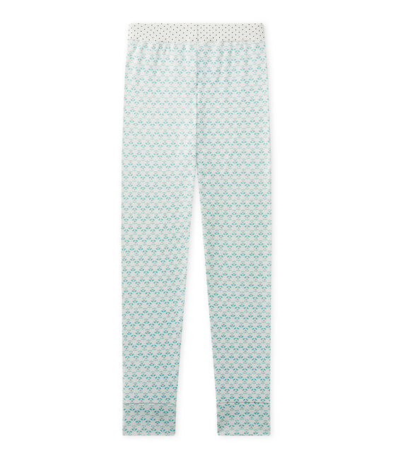 Mix & Match pyjamabroek voor meisjes wit LAIT/groen VERT/ MULTICO