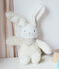 Doudou lapin musical bébé en sherpa blanc MARSHMALLOW