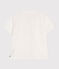Blouse enfant en coton manches courtes unie blanc ECUME