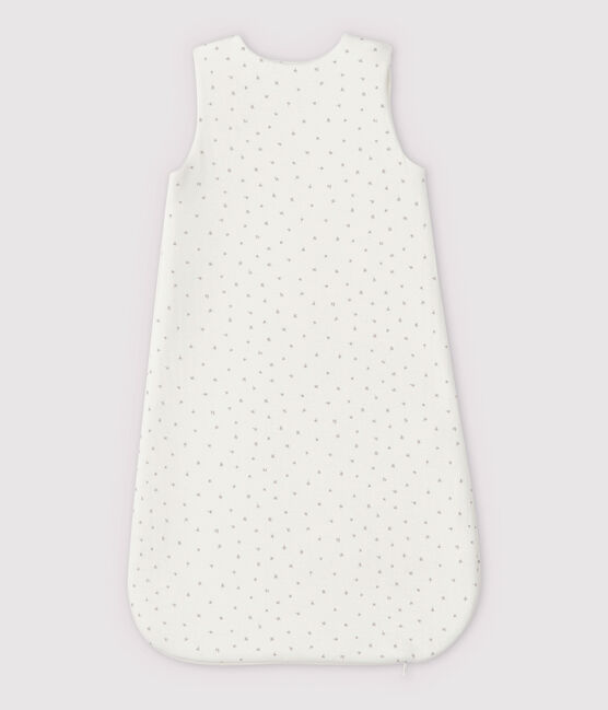 Gigoteuse blanche bébé en tubique en coton biologique blanc MARSHMALLOW/blanc MULTICO