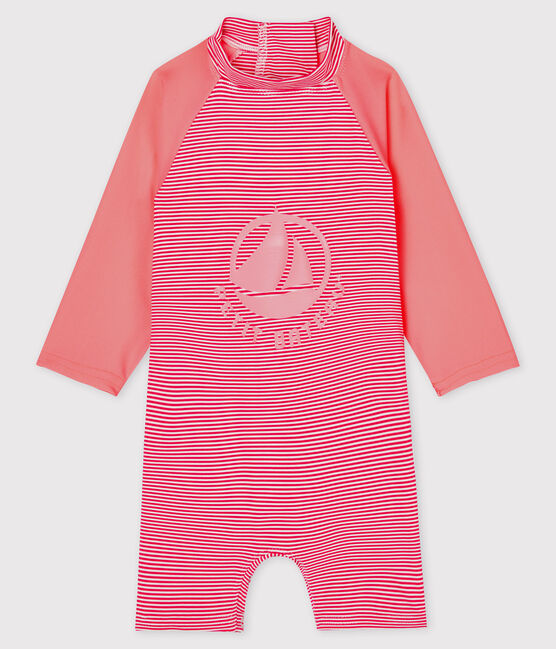 Milieuvriendelijk pakje babyjongen / babymeisje roze GEISHA/wit MARSHMALLOW