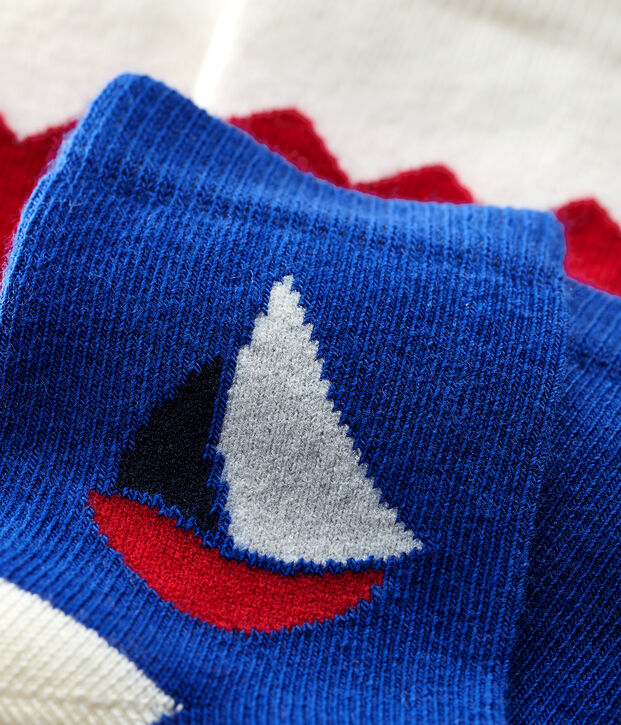Lot de 2 chaussettes &agrave; motif b&eacute;b&eacute; gar&ccedil;on multicouleur